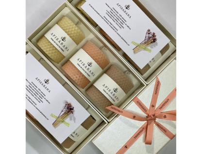 Set Premium x3 Velas Panal