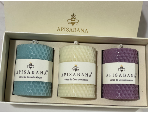 Set Premium x3 Velas Panal