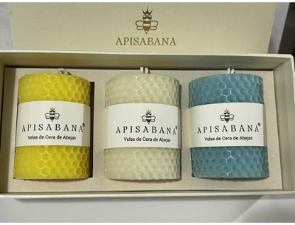 Set Premium x3 Velas Panal