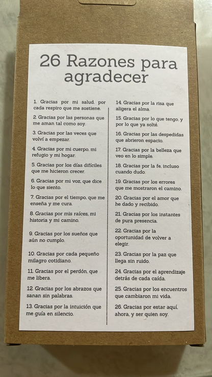 26 Razones para Agradecer
