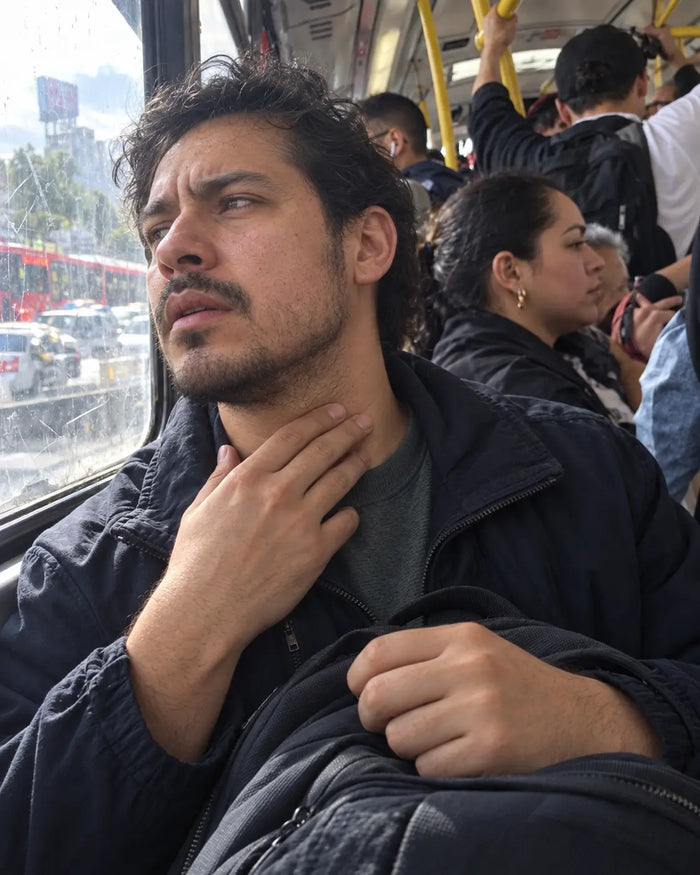 En el bus, la moto o el trancón